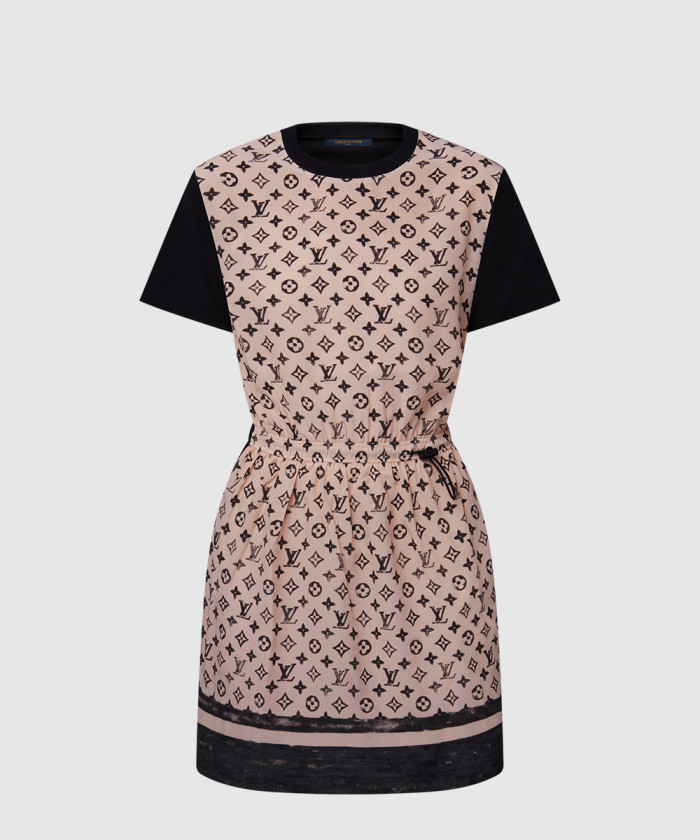 [LOUIS VUITTON-루이비통]모노그램 프론트 드로스트링 드레스 1AIAYN