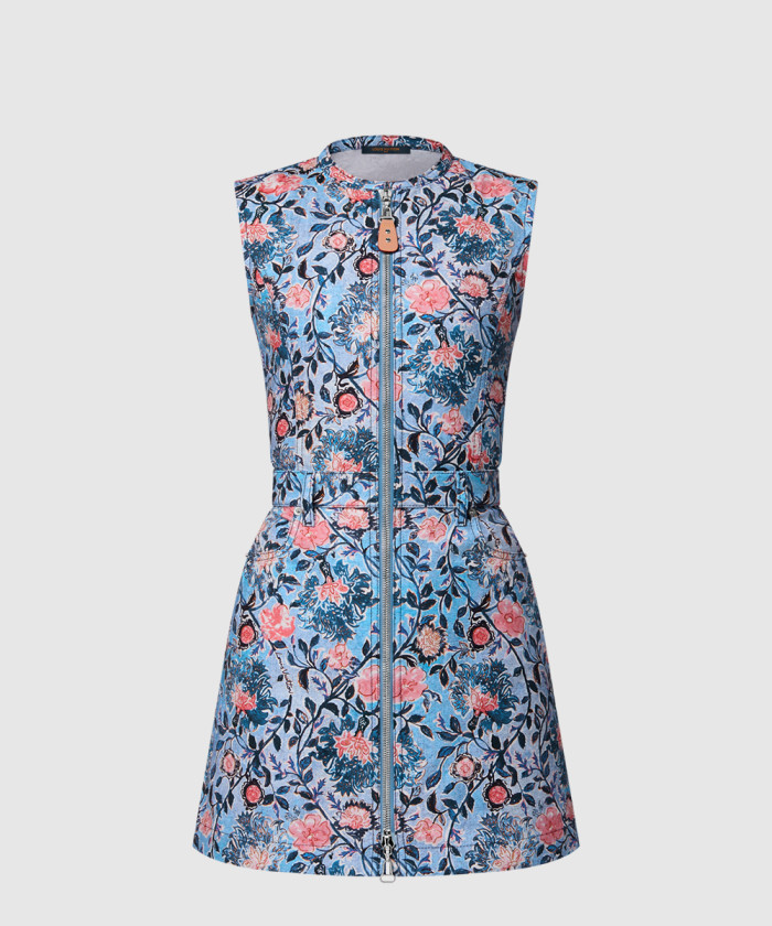 [LOUIS VUITTON-루이비통]플로럴 바인 집업 드레스 1AHHZ4