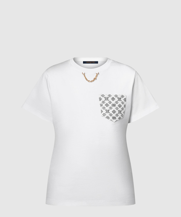 [LOUIS VUITTON-루이비통]시그니처 플라크 티셔츠 1AHX91