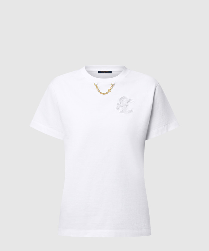 [LOUIS VUITTON-루이비통]브리티시 자수 티셔츠 1AHJFT