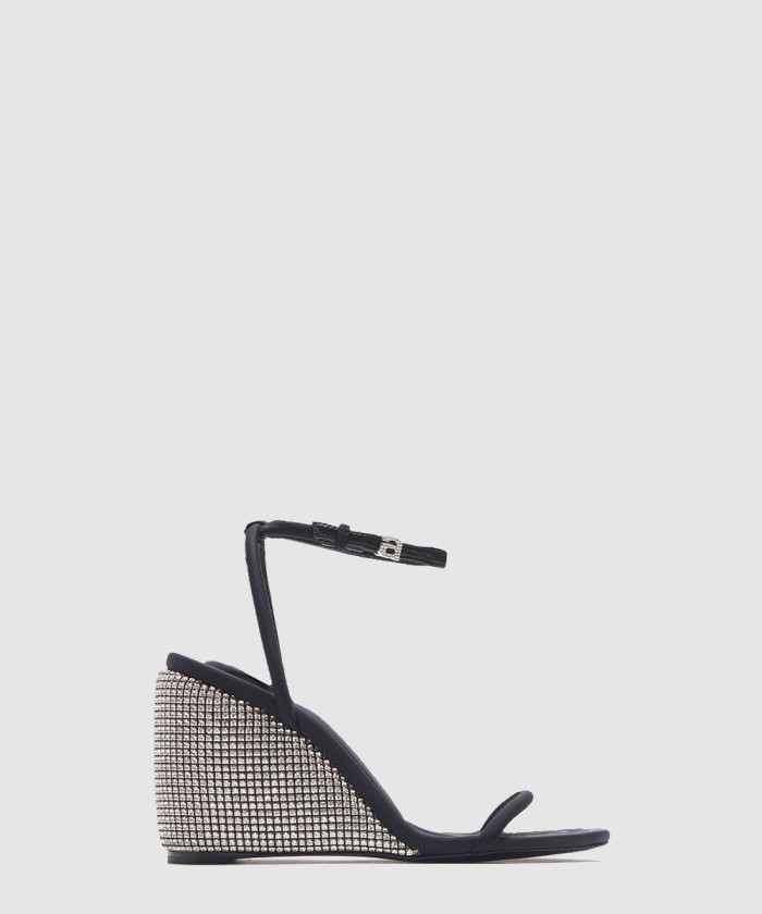 [MCQUEEN-알렉산더맥퀸]크리스탈 웨지 샌들 303228