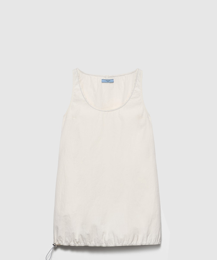 [PRADA-프라다]슬리브리스 기능성 퐁제 미니드레스 230725