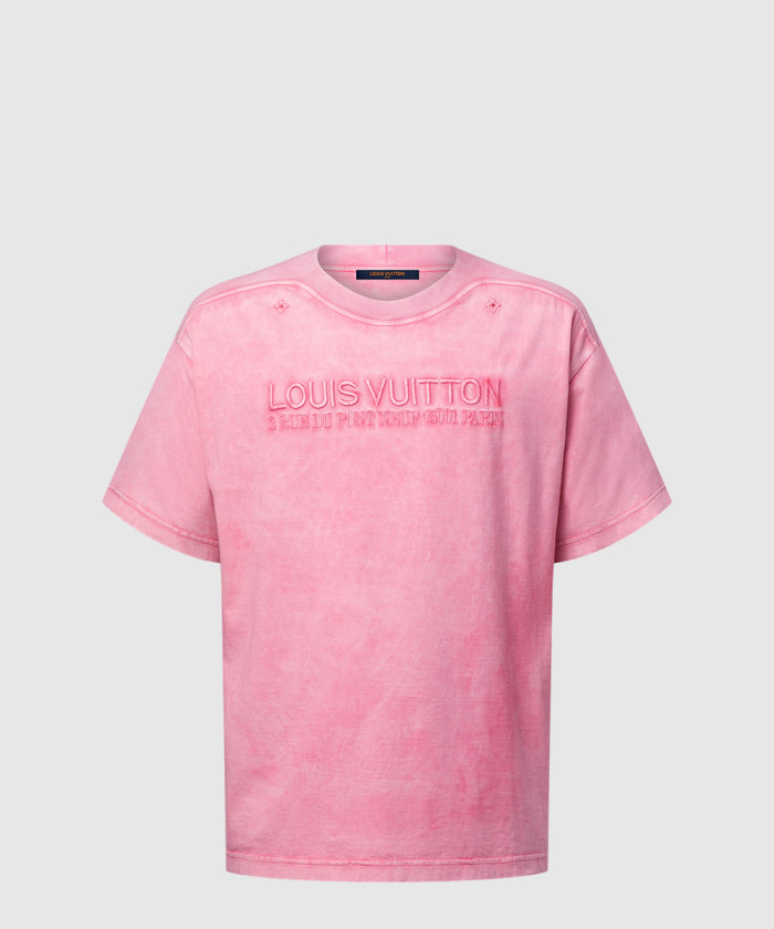 [LOUIS VUITTON-루이비통]워시드 리브드 티셔츠 1AHWA0