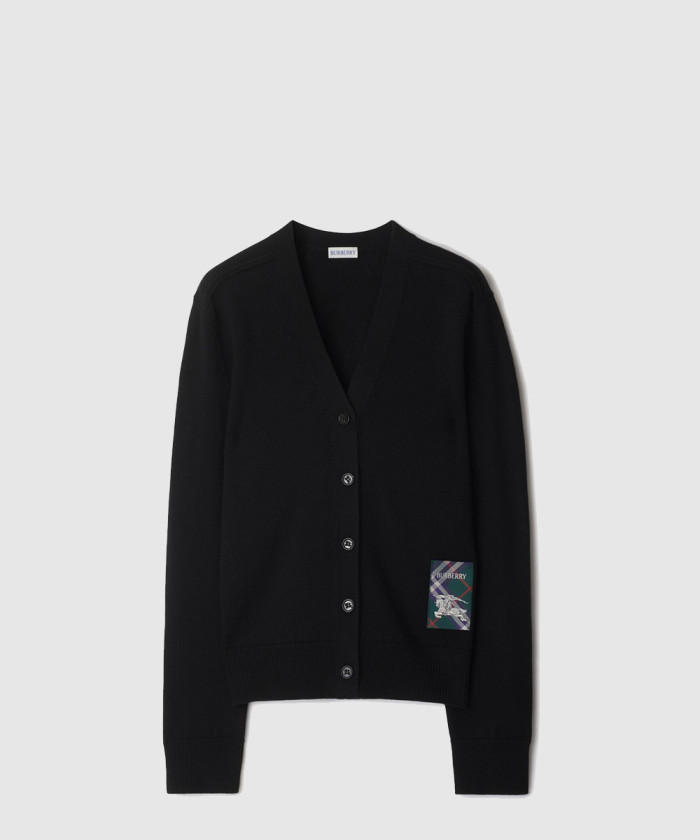 [BURBERRY-버버리]체크 라벨 울 카디건 81031911