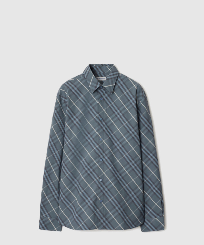 [BURBERRY-버버리]레귤러핏 체크 코튼 셔츠 81087261