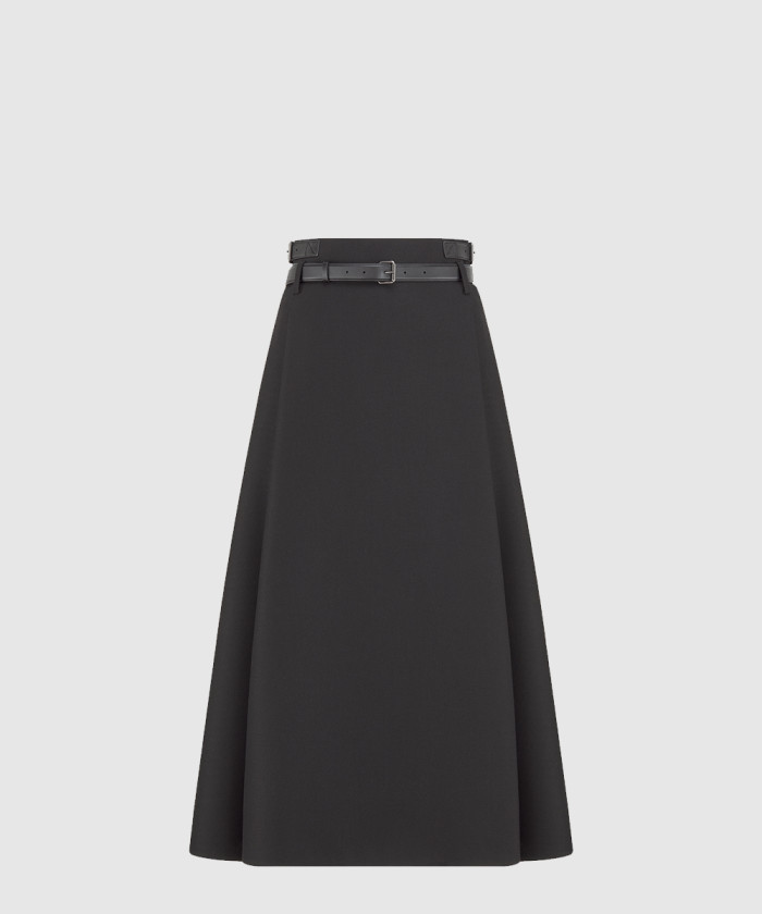 [DIOR-디올]벨트 미디 스커트 521J0