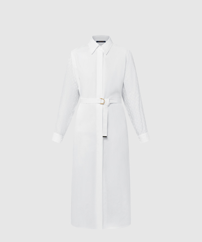 [LOUIS VUITTON-루이비통]모노그램 액센트 셔츠 드레스 1AHHZJ