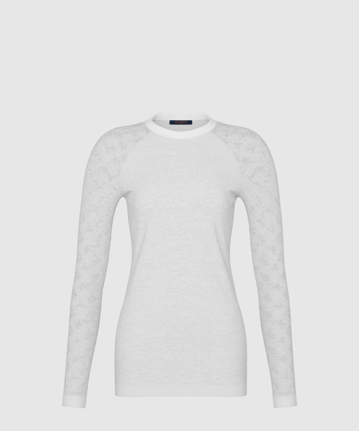 [LOUIS VUITTON-루이비통]모노그램 액센트 롱 슬리브드 톱 1AHJGU