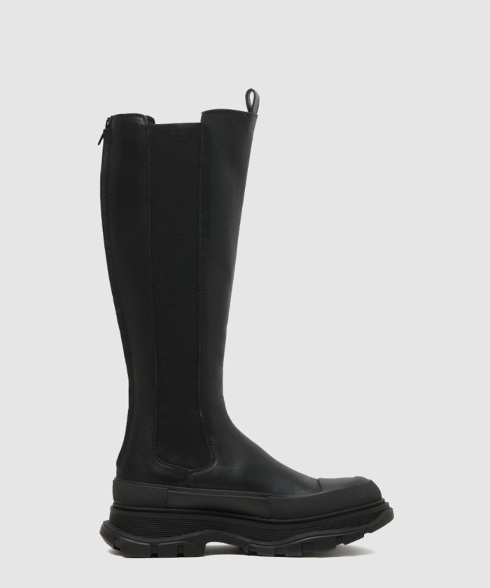 [MCQUEEN-알렉산더맥퀸]플랫폼 무릎 부츠 666410