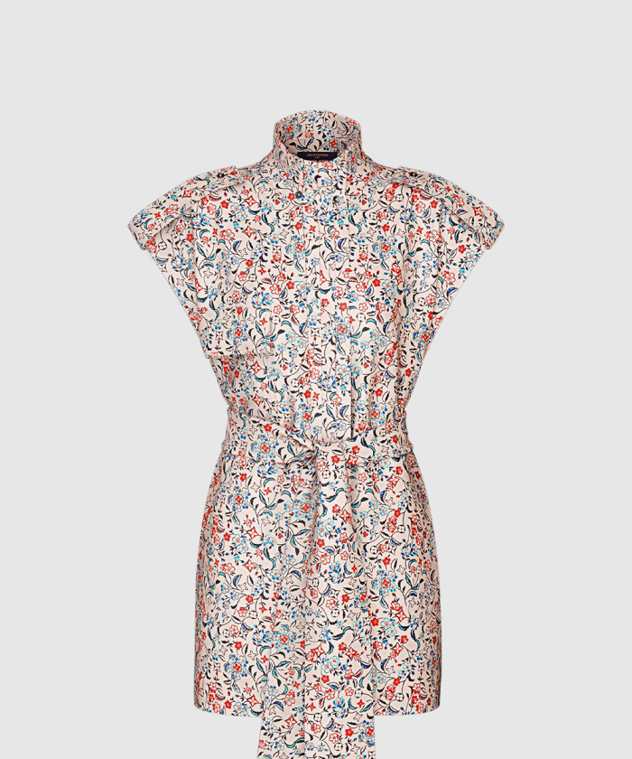 [LOUIS VUITTON-루이비통]모노그램 블룸 벨티드 드레스 1AHHZO