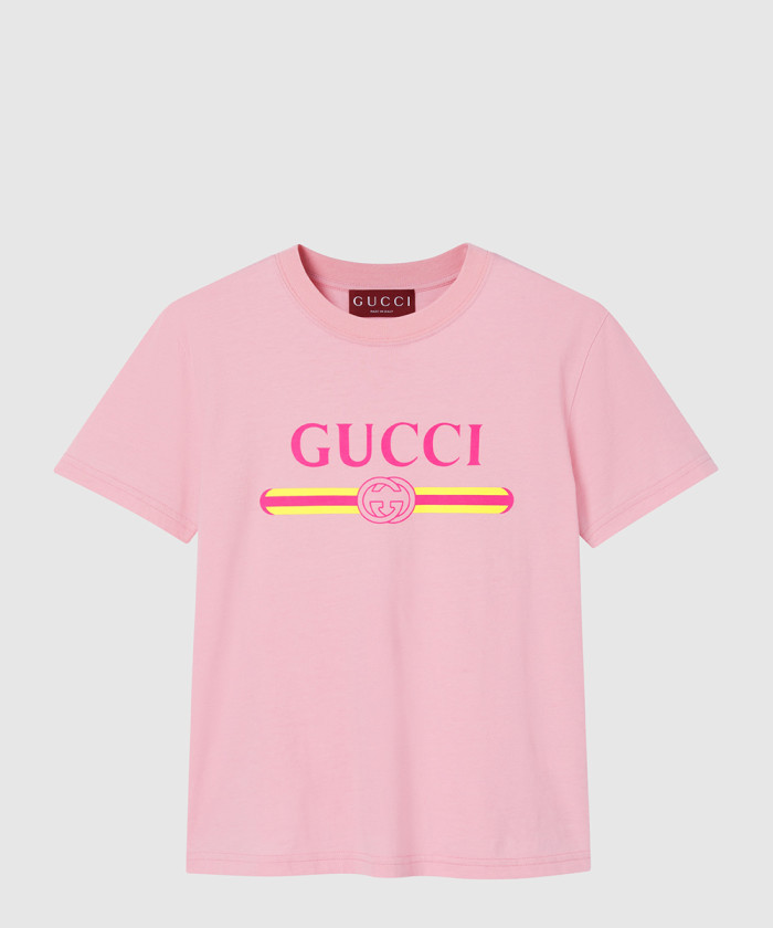 [GUCCI-구찌]프린트 디테일의 코튼 저지 티셔츠 838011