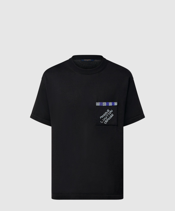 [LOUIS VUITTON-루이비통]엠벨리시드 쇼트 슬리브드 코튼 크루넥 1AFRJF